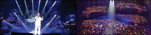 تنها دو تصویر برای نمایش شکوه، هیجان و زیبایی کنسرت بزرگ داریوش