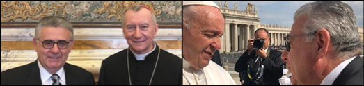 Arsen Danielian had an audience with His Holiness Pope Francis