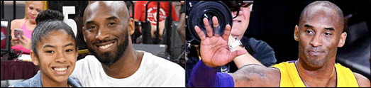 کوبی برایانت قهرمان افسانه ای بسکتبال آمریکا در سقوط هلیکوپتر جان باخت